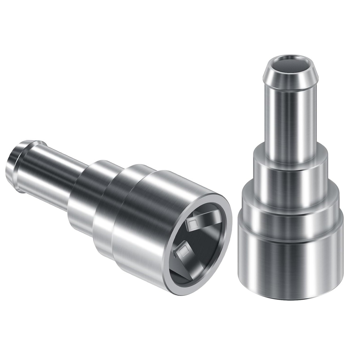 2PC Heater Core Coolant Hose Connector Fitting For Chevrolet Silverado 800-409HP