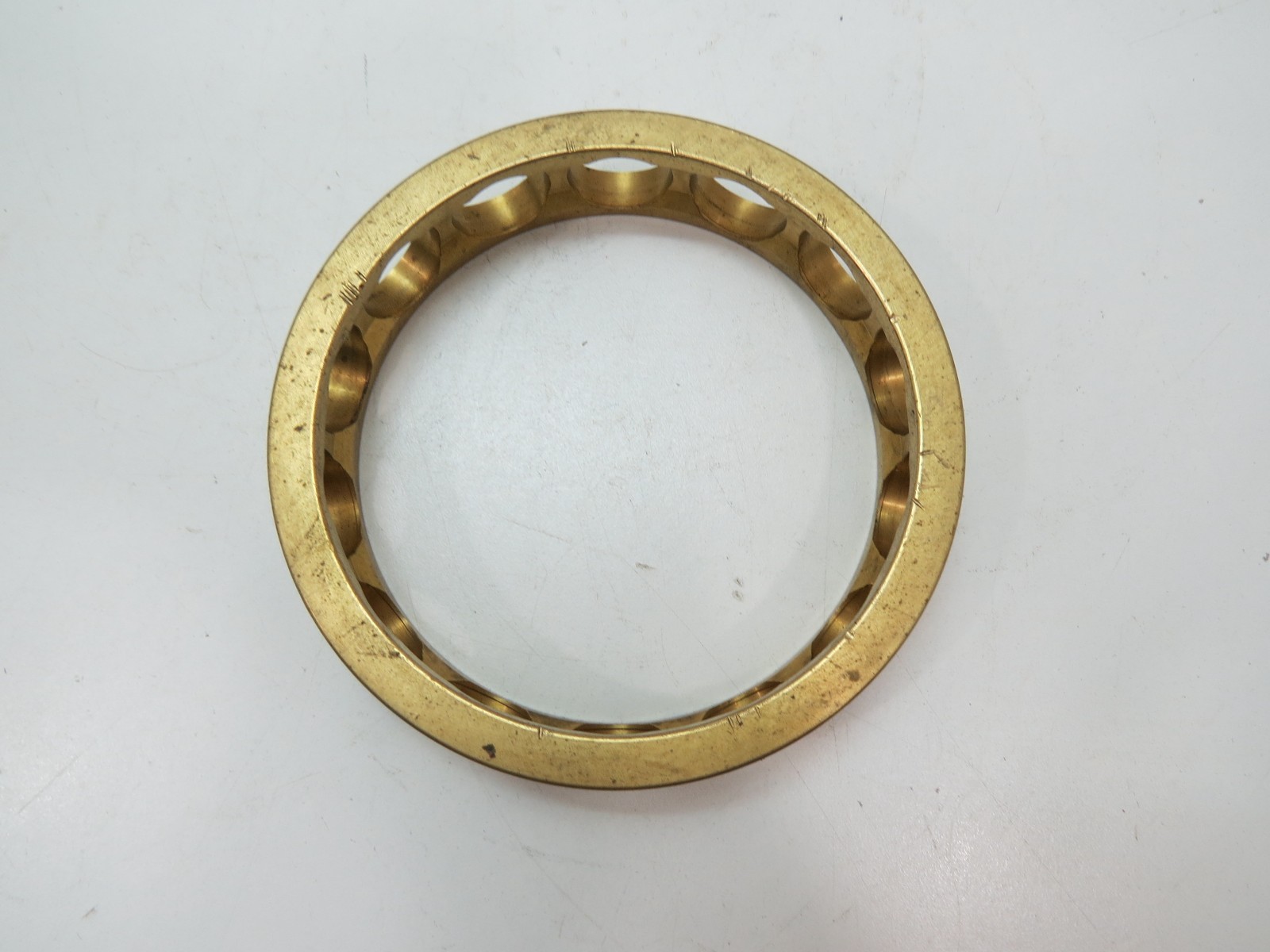 BRASS 6+3/4"- 8" DIAMETER GLASS FLOAT BALL HOLDER no balls included (F4A161D)