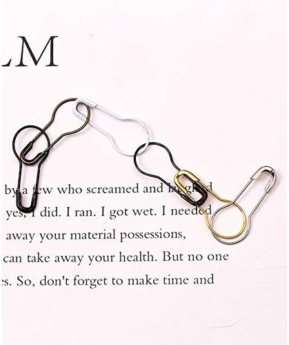 200/500/1000Pcs Metal Black Safety Pins/Gourd Pin/Bulb Pin for Clothing Crafting