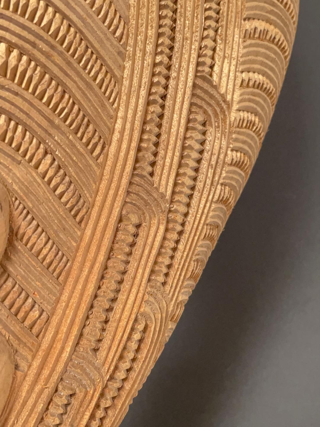 VINTAGE MAORI TIKI HANDCARVED WOODEN PATU WAR CLUB NEW ZEALAND TRIBAL ART