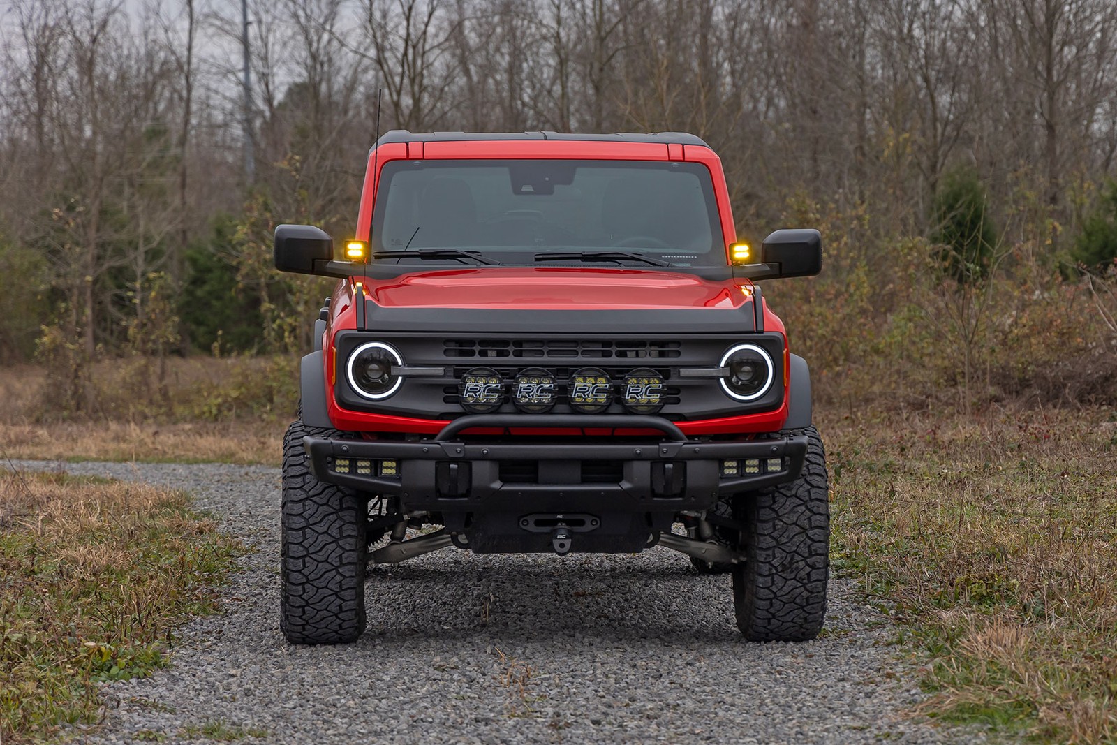 Rough Country 2 Inch Black Series LED Light Pods | Spot | Amber - 70903A