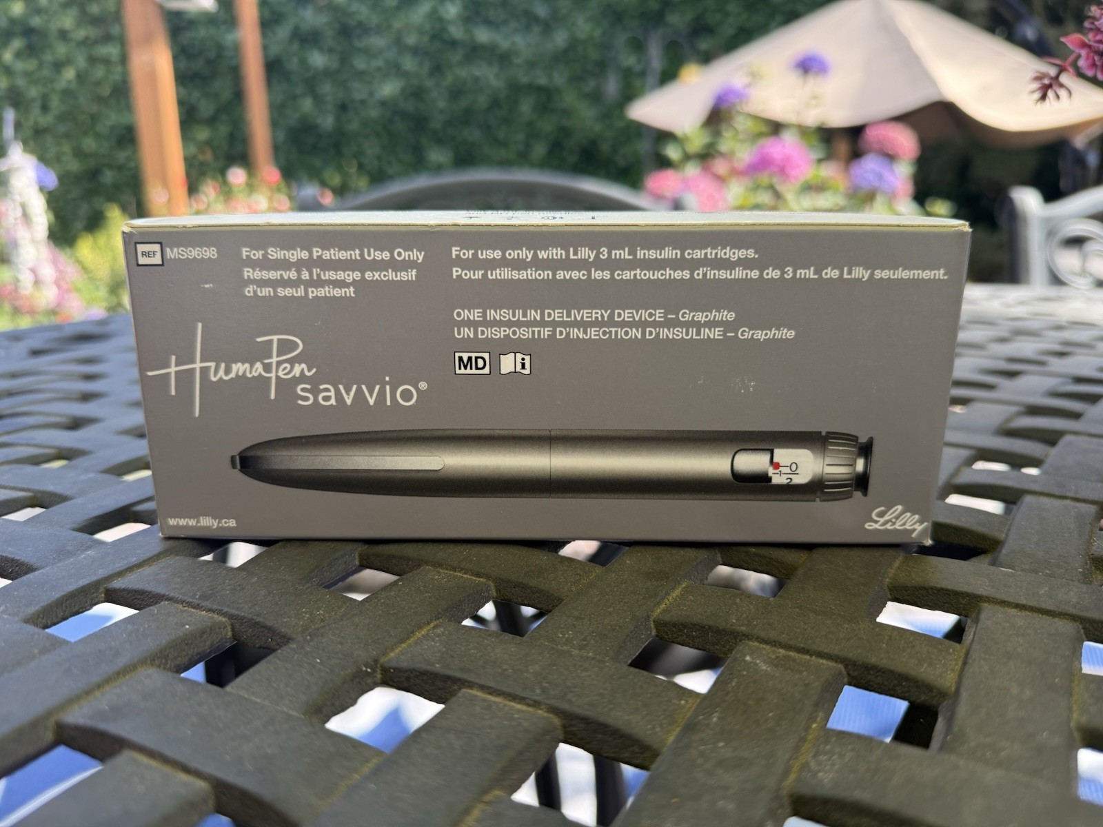 New HumaPen Savvio Delivery Device, Graphite