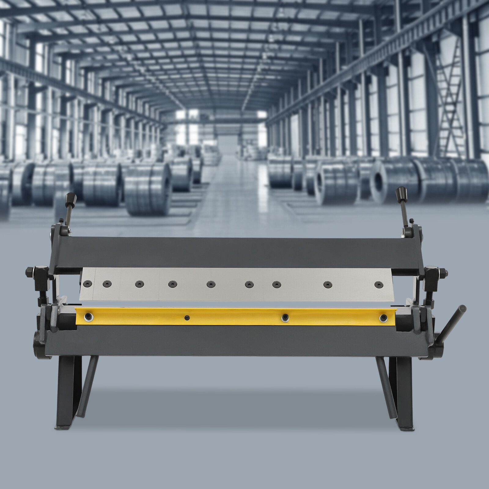 24" Pan and Box Brake Sheet Metal Pan and Box Metal Brake with Removable Fingers