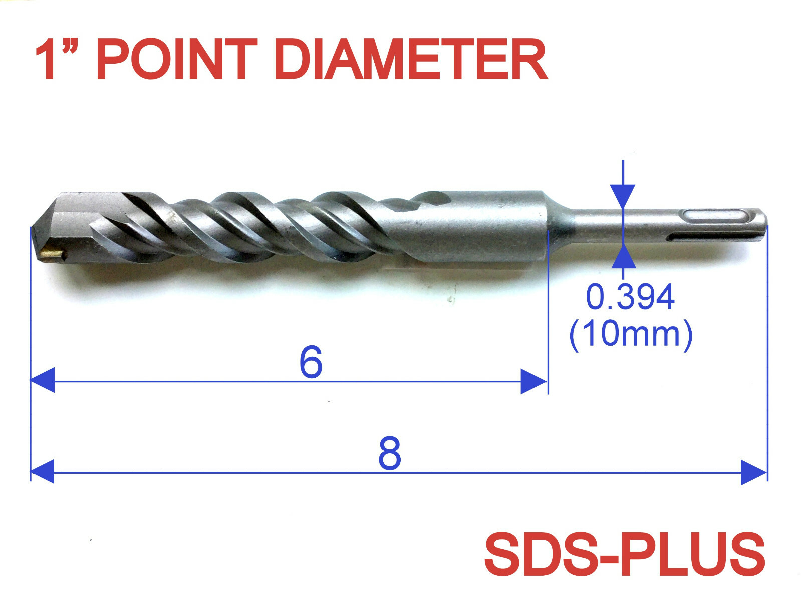 1 pc SDS Plus 1"x8" Concrete Masonry Hammer Drill Bit sct-888