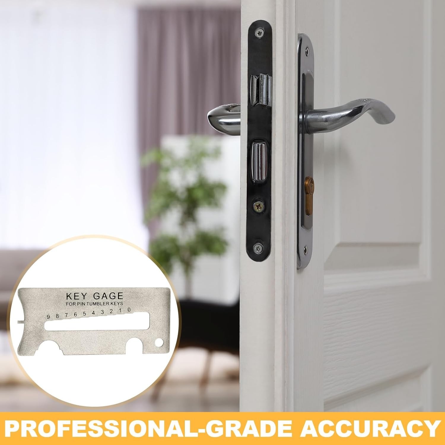 2 Pack Gray Key Gauge Tools – Universal Professional Key Decoders & Aligners