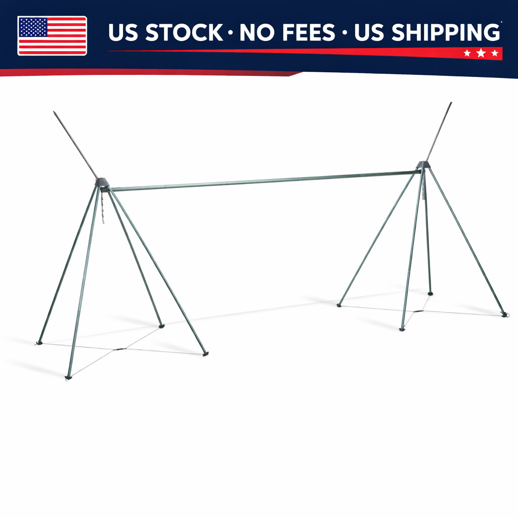 ENO Nomad Hammock Stand Portable Folding Hammock Stand Forest Green, No Fees