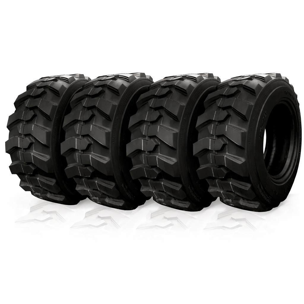 4 12x16.5/12-16.5 14PR Skid Steer Tire HAFLINGER TRAC-KING Heavy Duty TL 12165