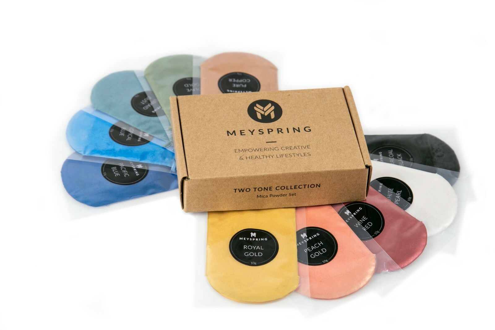 MEYSPRING 2Tone Collection Mica Powder Set - Epoxy Resin Color Pigment Resin Dye