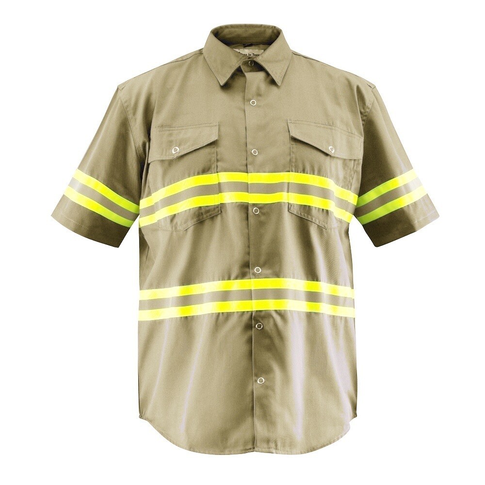 Premium High Visibility Hi Vis Reflective Safety Work Shirts - Half Sleeve