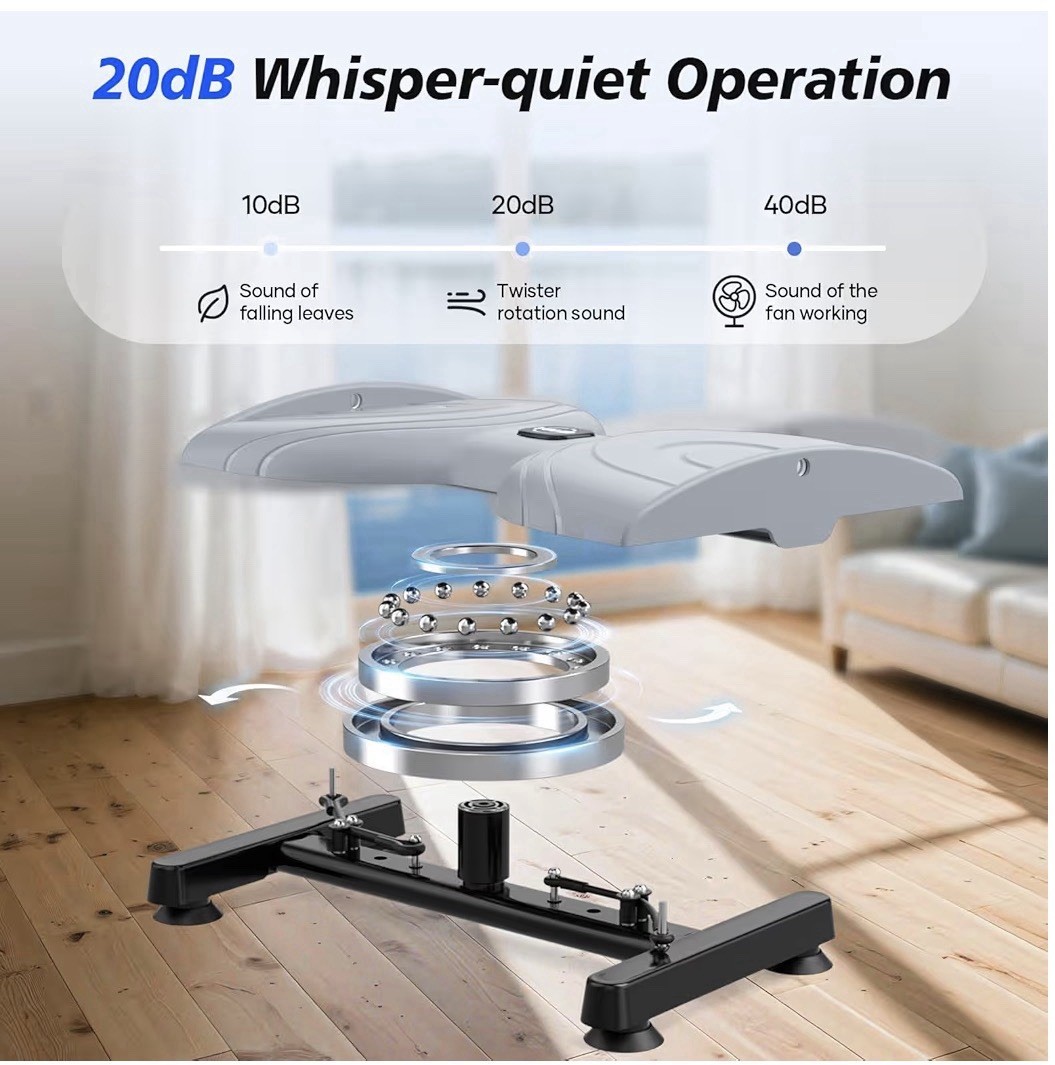 Waist Twister Machine Ab Twist Board Home Gym Exercise Grey