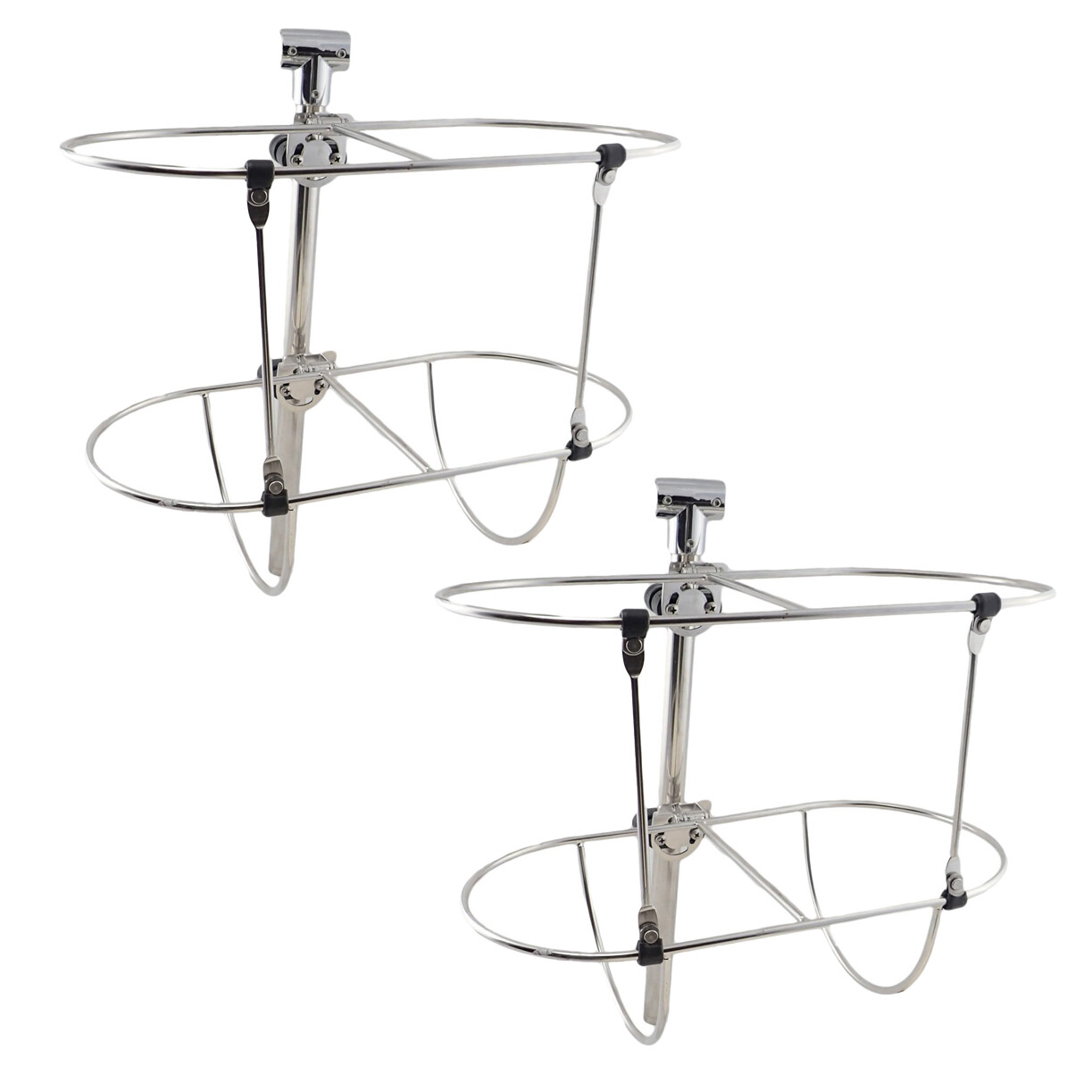 2 PCS Boat Fenders Holders 11.5'' Marine Fender Double Racks 316 Stainless Steel