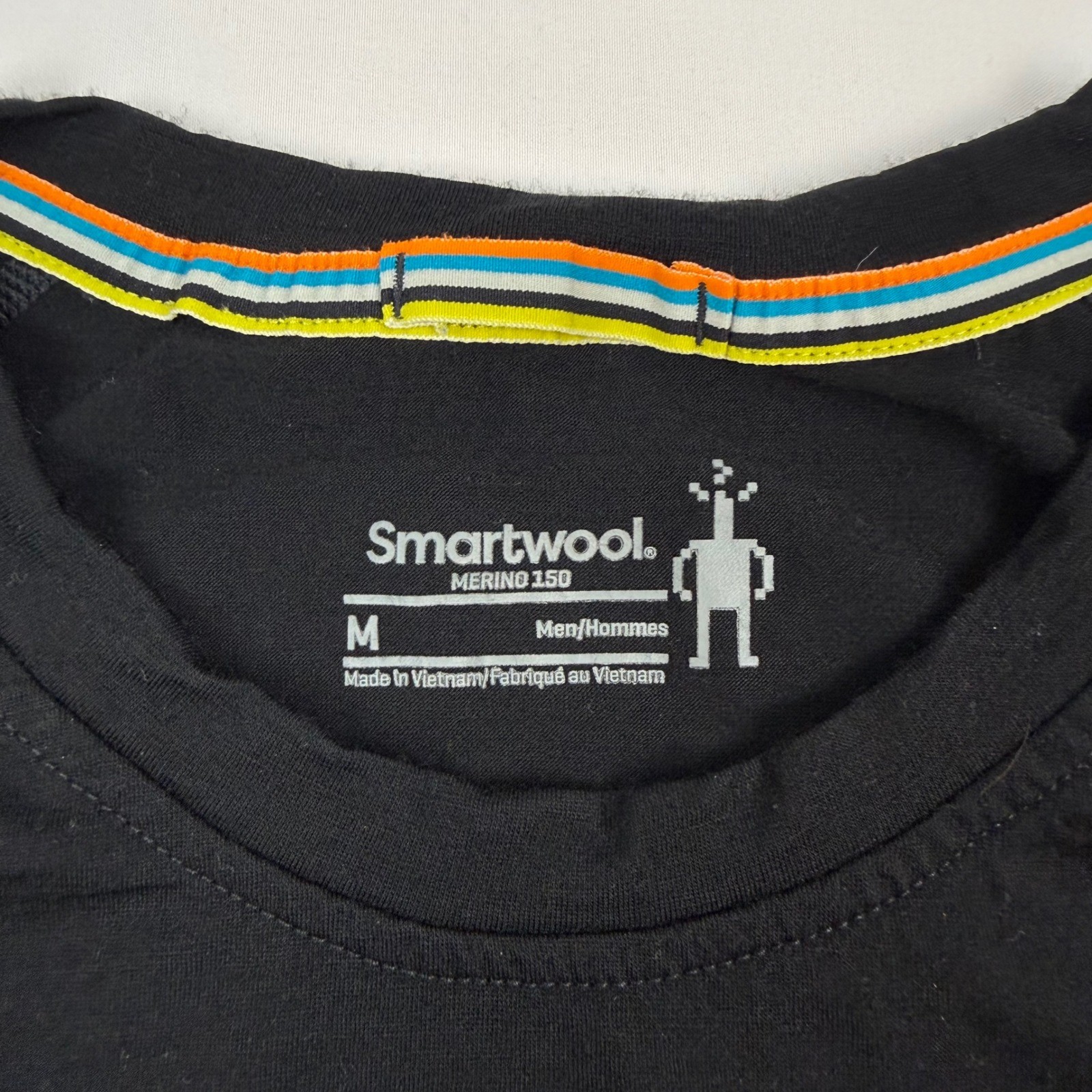 Smartwool Merino 150 Mens T Shirt Black Short Sleeve Crew Neck Size M