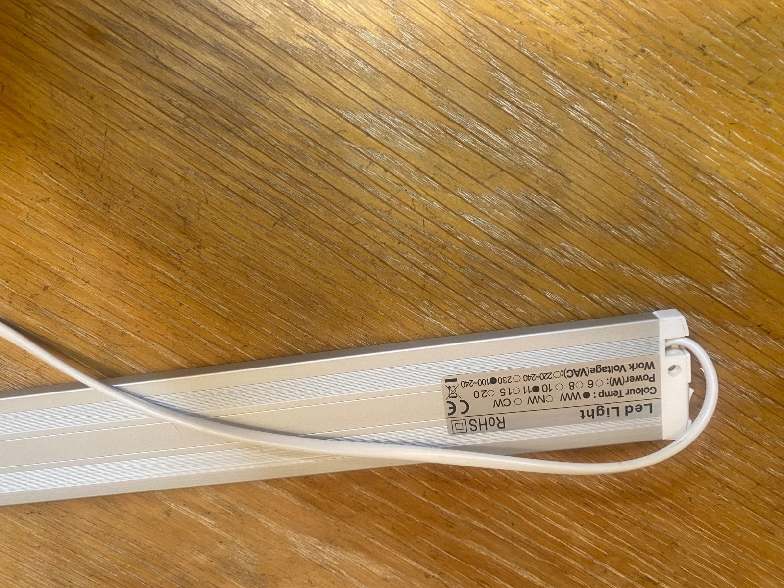 2' Under Cabinet LED Hardwired Light Bar 3000K 100,000 Hours Lifetime