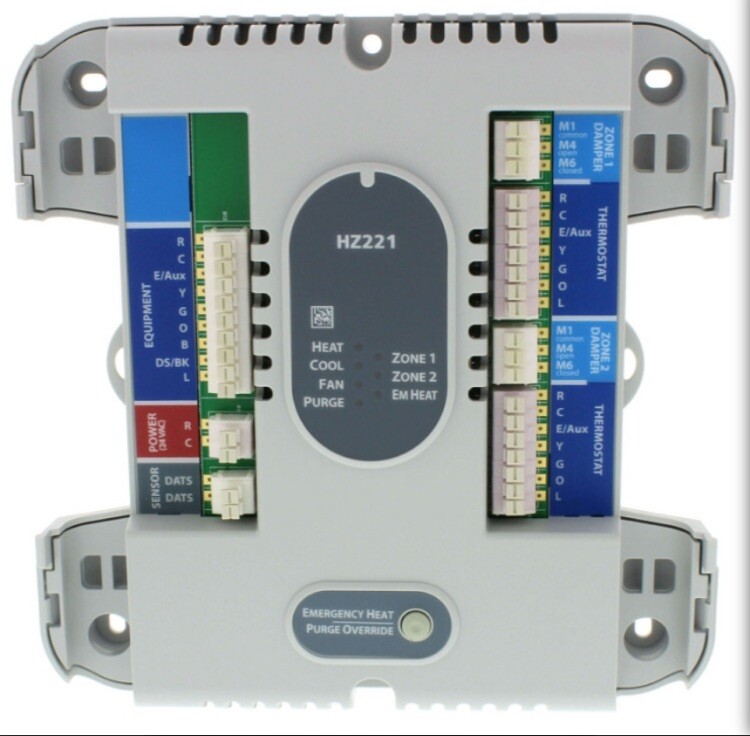 Honeywell HZ221 True Zone Control Panel 24VAC 2 Zones