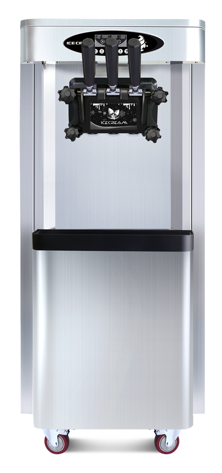 Commercial Electric Ice Cream Maker Soft Ice Cream Machine 25-30L/H 3 Flavors