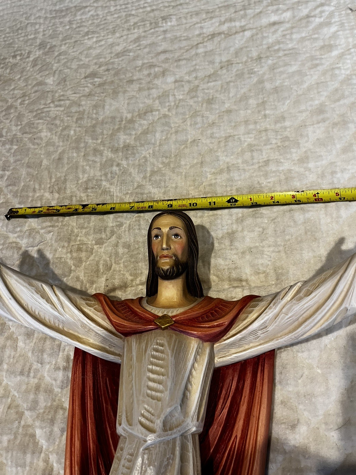 Vatican Quality by Demetz’s, Italy. Handcrafted, 3D, Risen Christ, Wall Hanging.