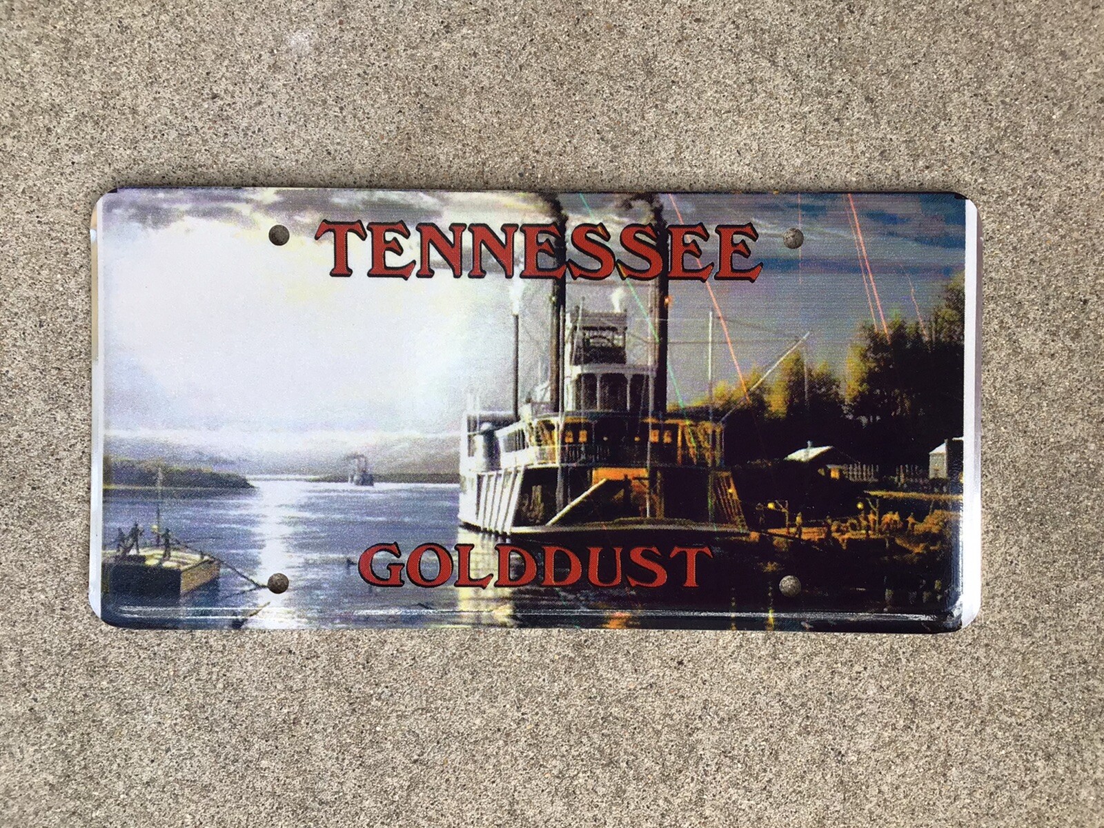 TENNESSEE - GOLDDUST - LICENSE PLATE - BLANK