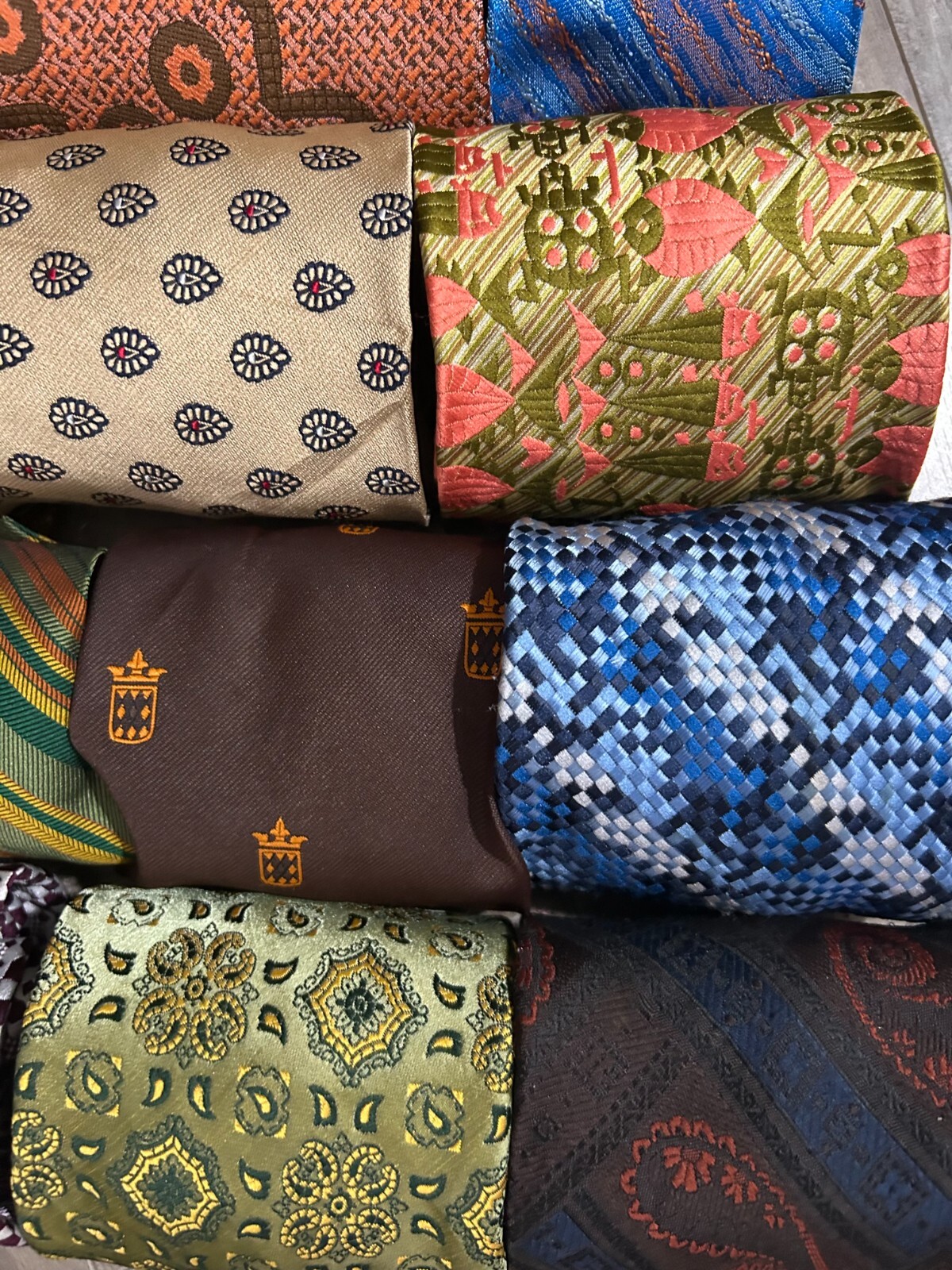 50 Pcs Neckties Lot Mix Wear Quilting Craft Cutter Multicolor Lots