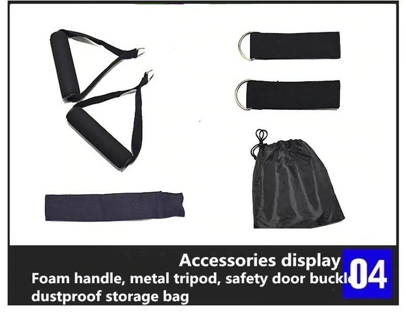 11 PCS Resistance Bands Portable Set, with Door Anchor, For Home Work out !