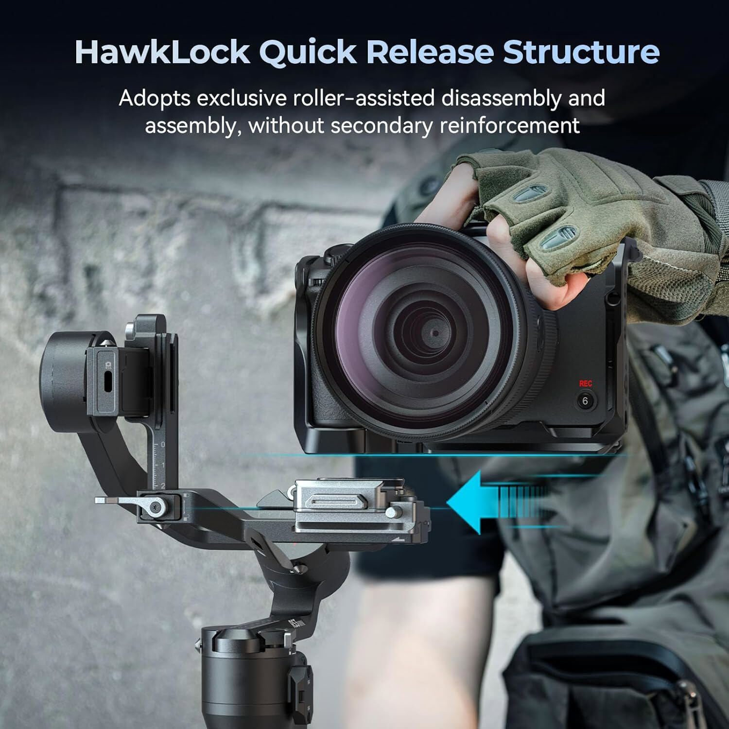 SmallRig QR Plate for Arca for DJI RS 4/RS 4 Pro/RS3/RS 3 Pro/RS 3 mini/RS 2