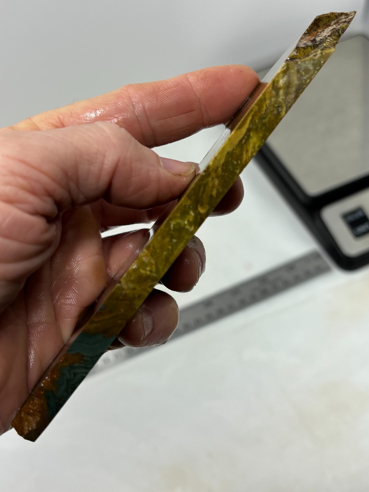 Gary Green Caldera Freedom Jasper Slab Cabbing Lapidary Combo Ship Avail