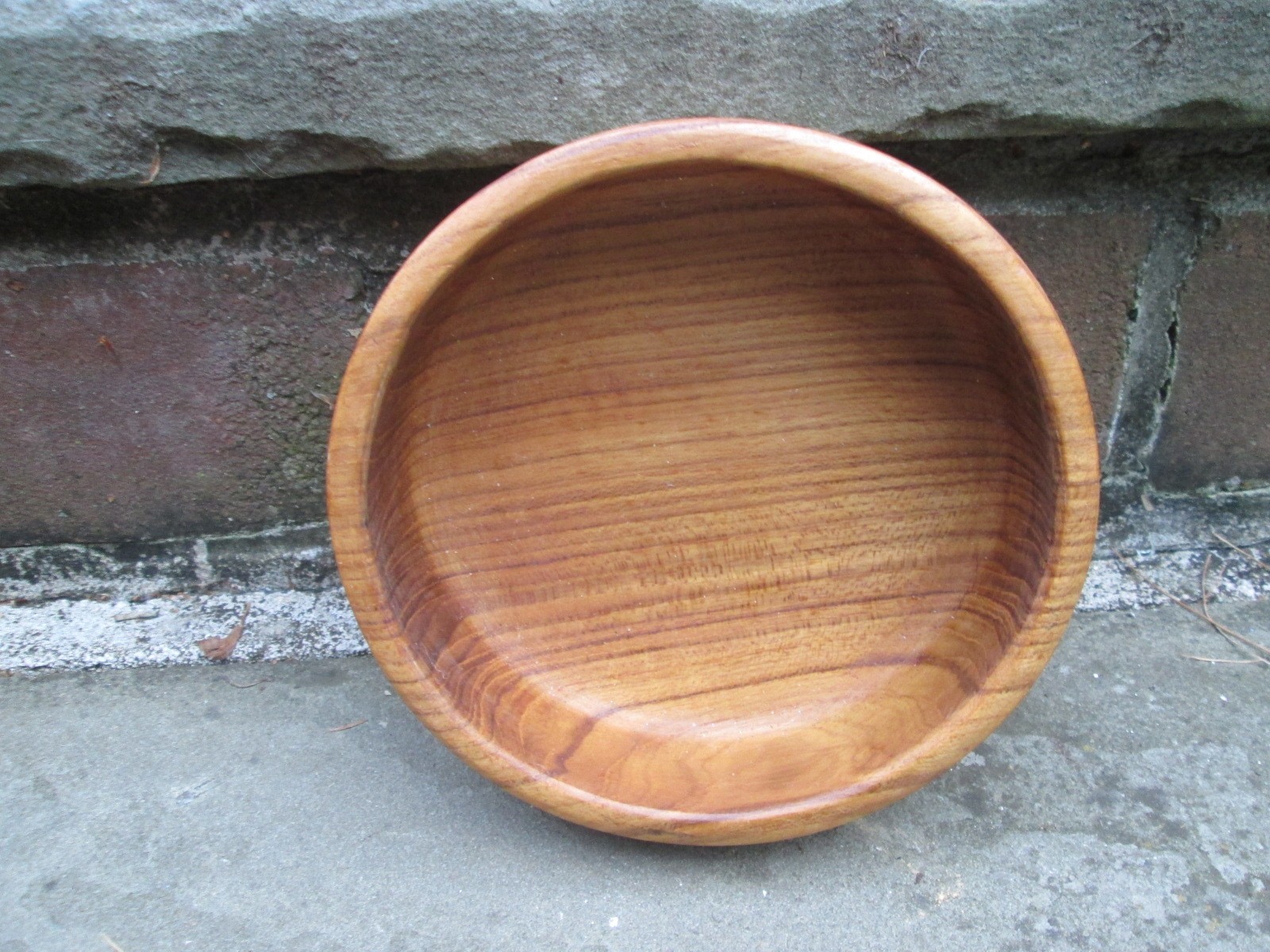 REENACTOR COLONIAL 18TH C WOOD SINGLE MEAL RATIONS BOWL VINTAGE HARD BROWN ROUND