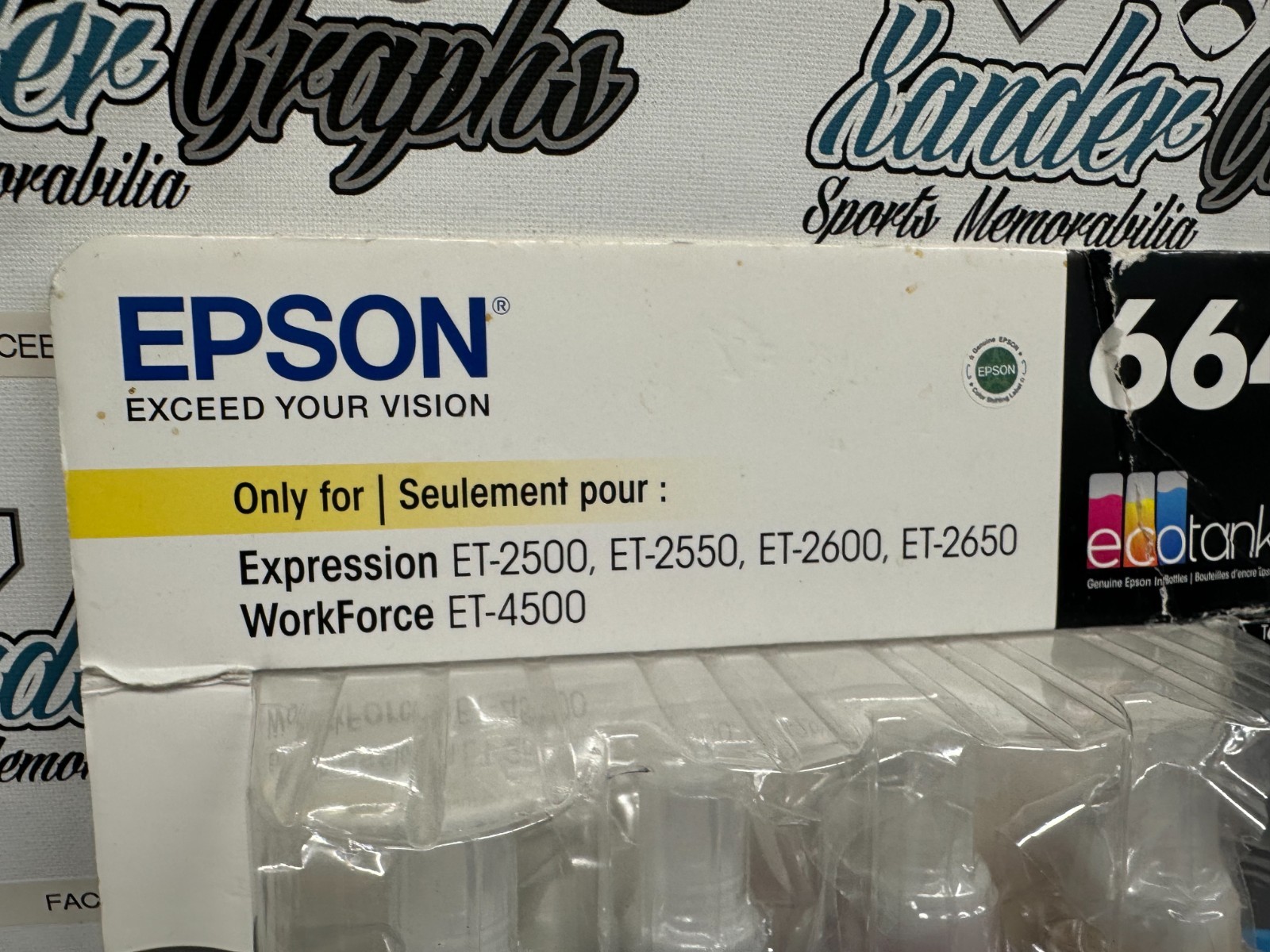 Epson 664 Ecotank Combo 4-Pack Ink Black Cyan Magenta Yellow - 04/2021 New