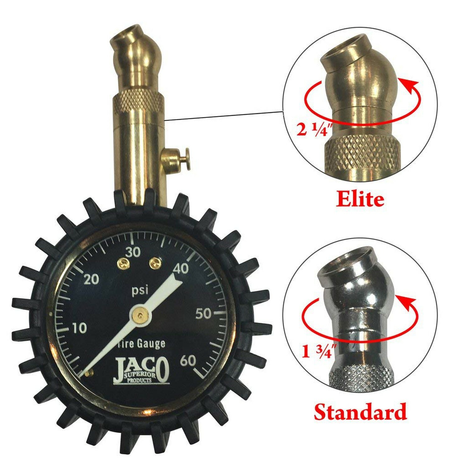 JACO Elite™ Tire Pressure Gauge - 60 PSI