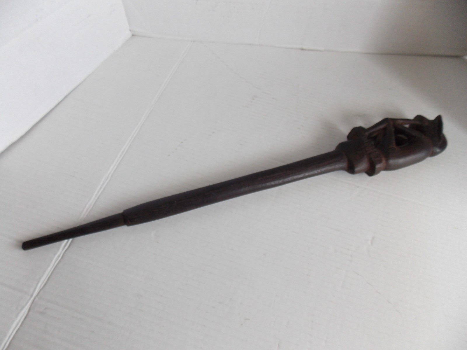 Tun Tun Dayak Borneo Indonesia pig charm measuring stick 22"