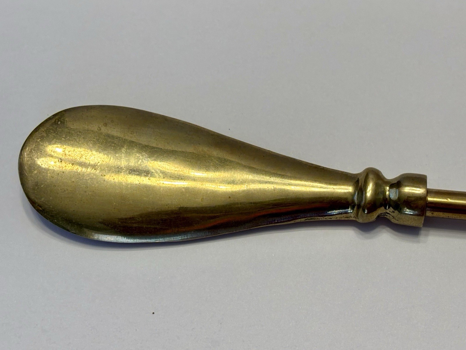 HTF Vintage 15" Brass Bounding Running Rabbit Hare Shoe Horn Shoehorn