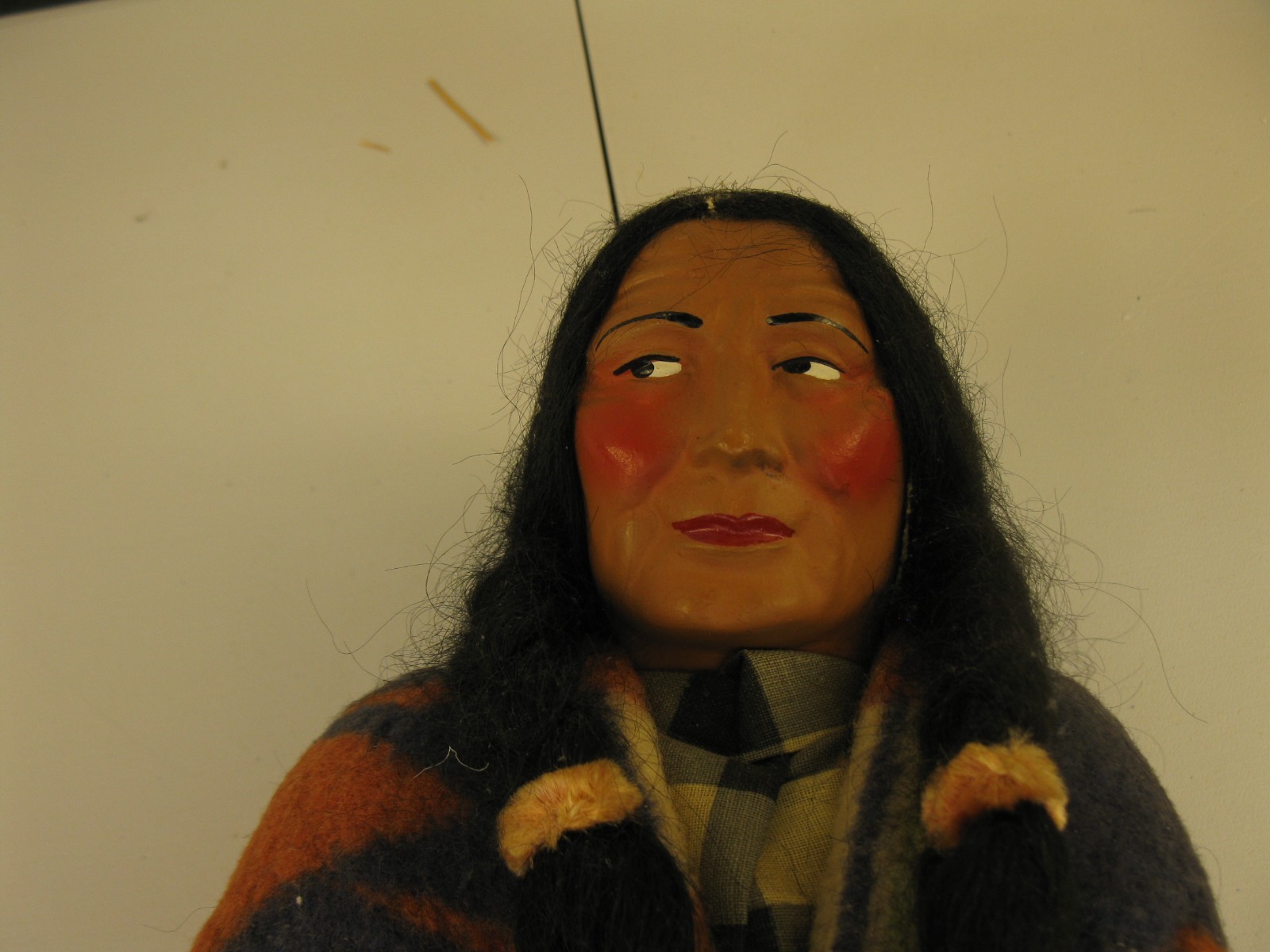 Vintage Native American Skookum Doll - 16” Composition Dated 1944