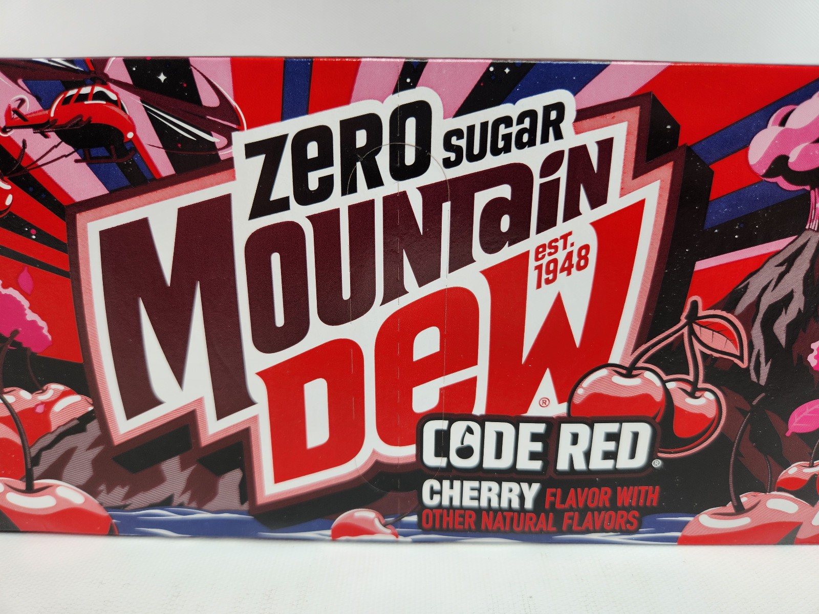 Zero Sugar Code Red Mountain Dew 12 Pack New Logo 12 Cans