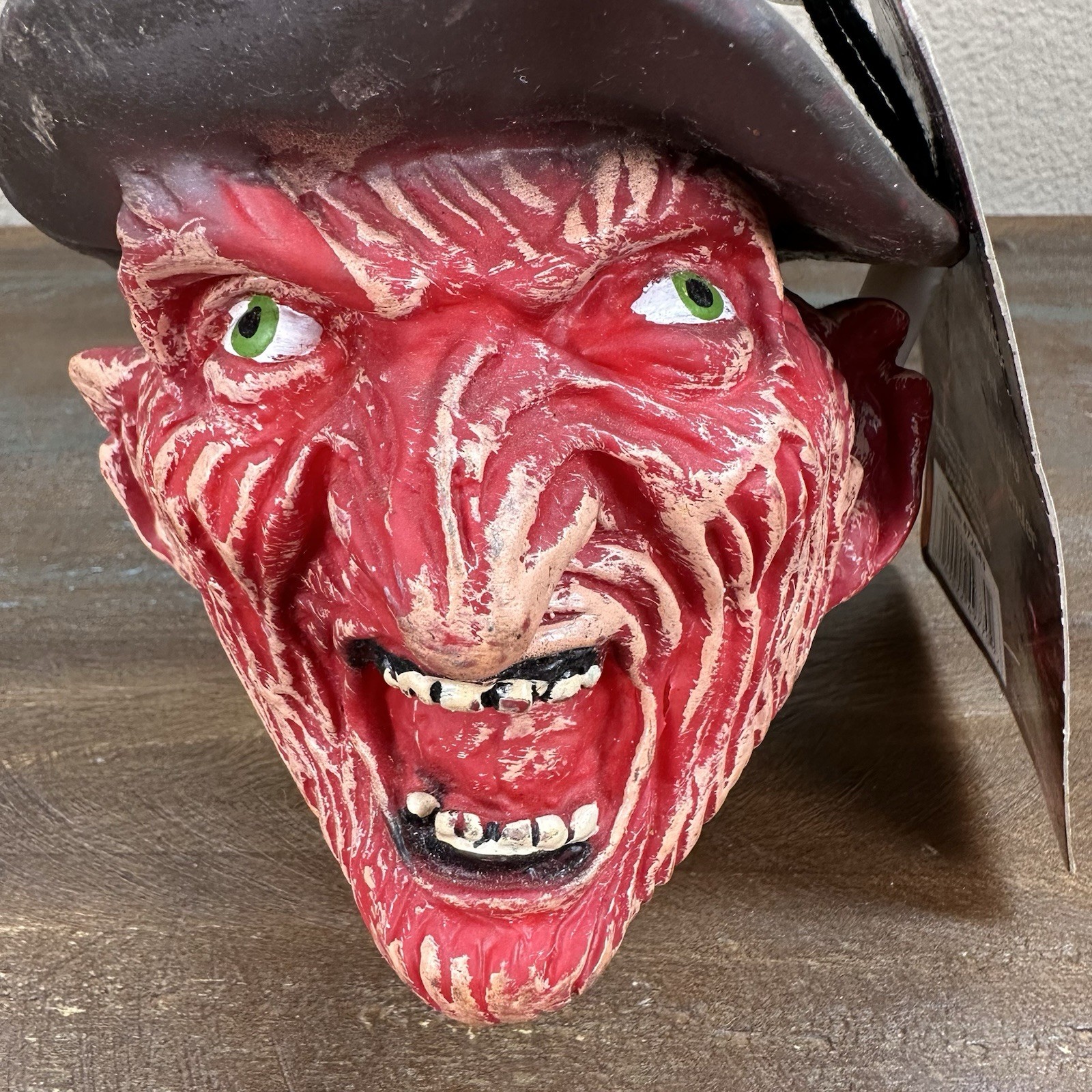 NWT Nightmare on Elm Street Freddy Krueger Rubber Shrunken Head New Line 7”