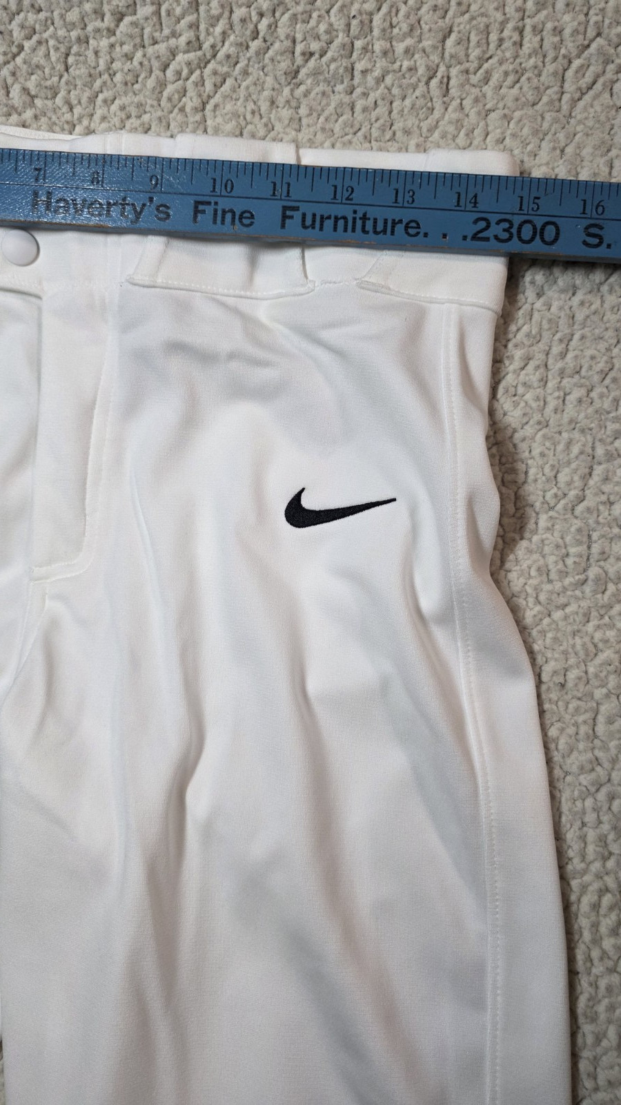 New NWT Nike Vapor Select Baseball Pants Team White Size Mens Small BQ6432-100