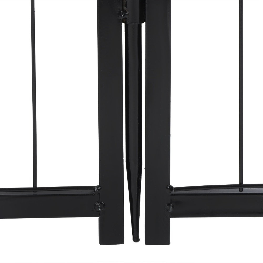 24"/32"/40" Dog Playpen 12/16/24/32 Panels Pet Dog Fence Exercise Pen With Door