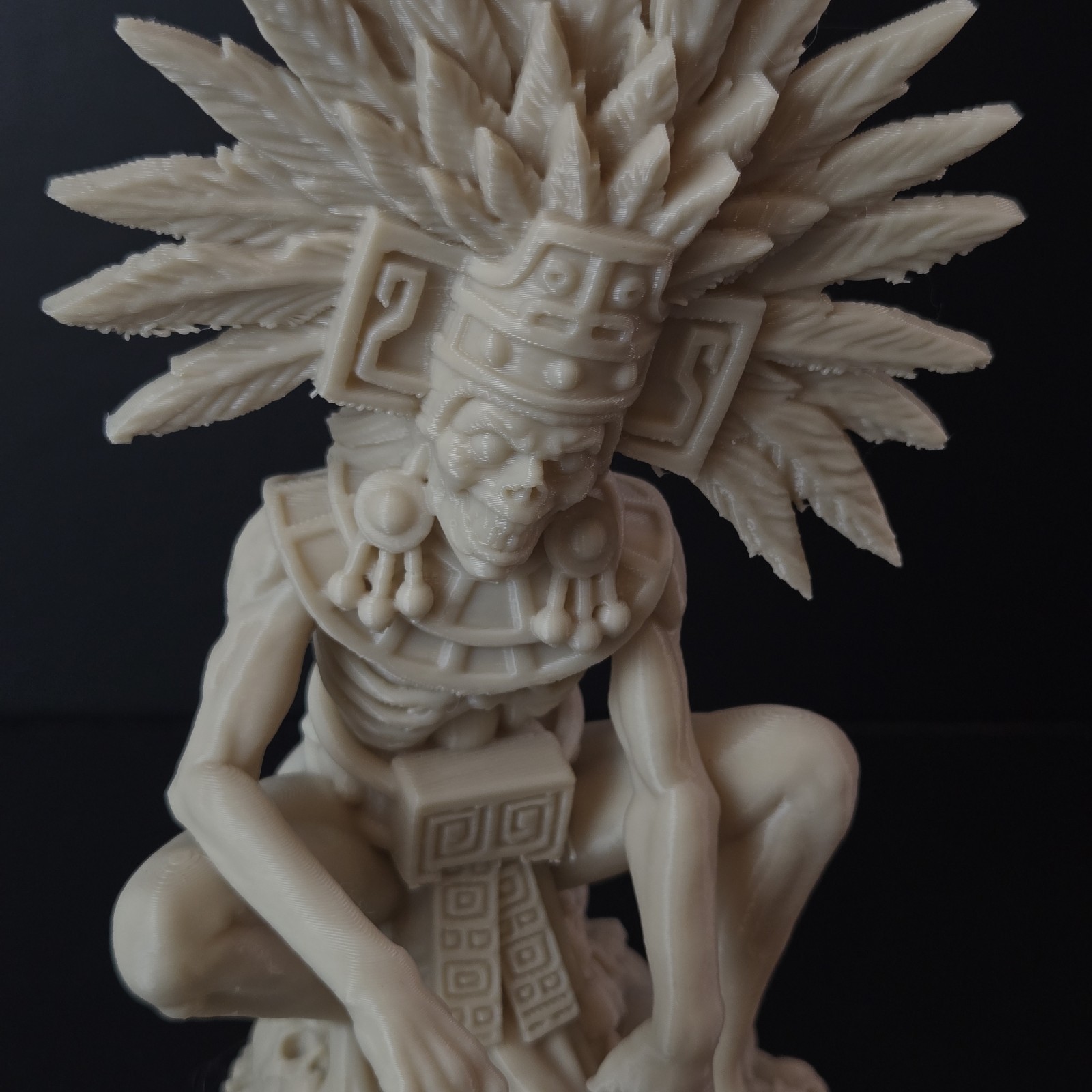Mictlantecuhtli Aztec God of Death Statue – 3D Printed – Mayan Mythology Decor