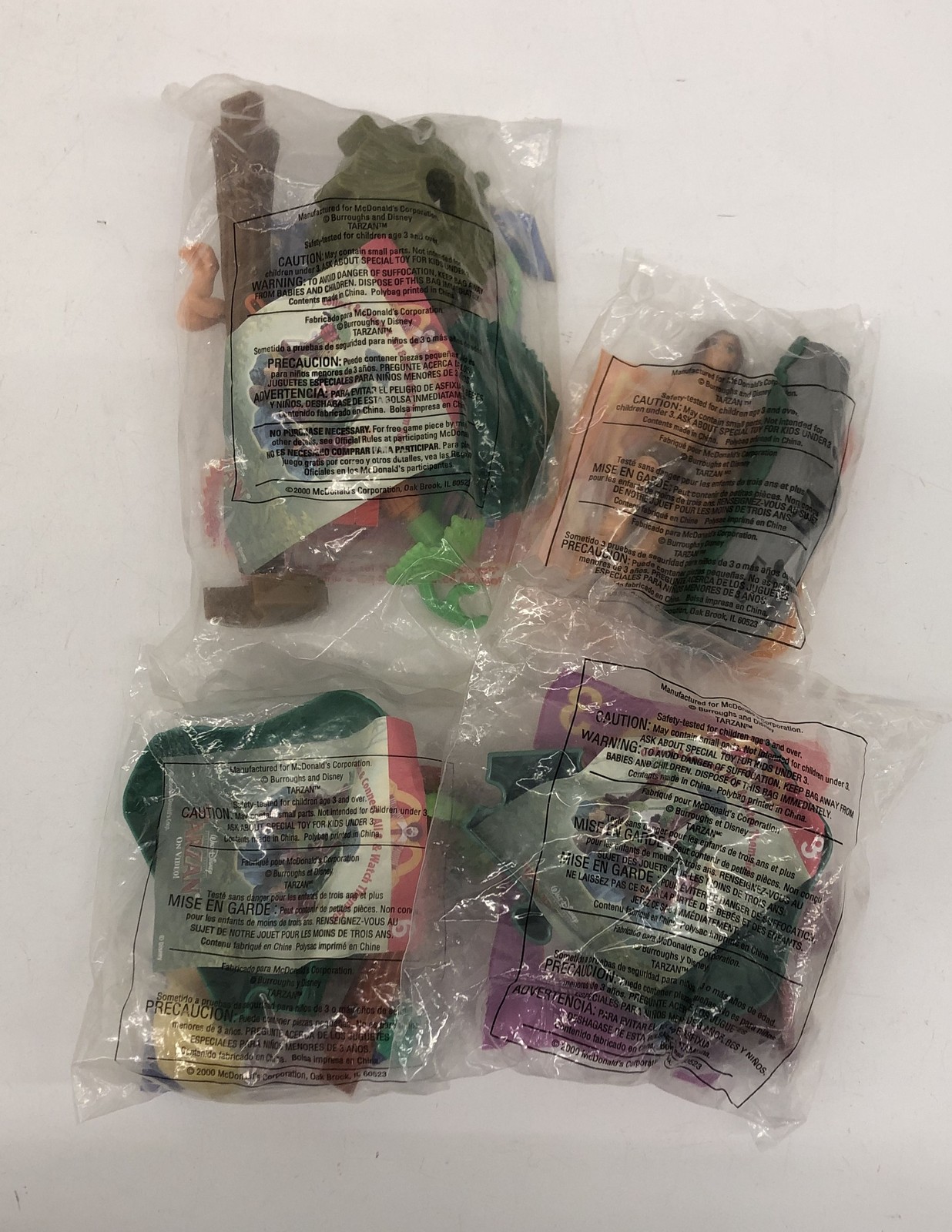 Lot Of Sealed McDonald's Happy Meal Toys-Ty, Tarzan, Little Mermaid, Super Mario