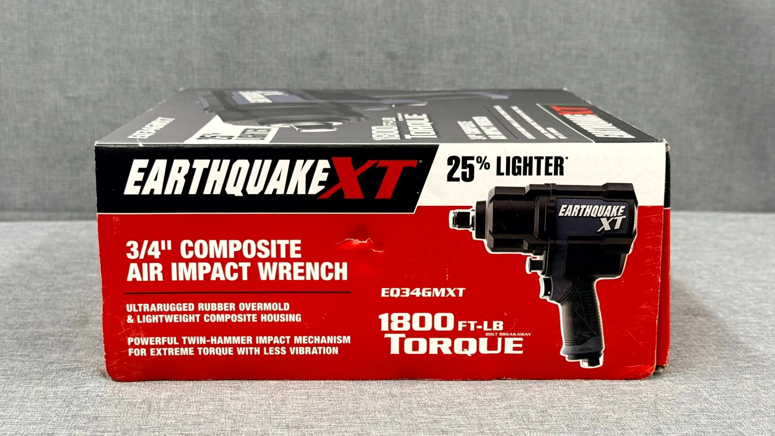 Earthquake XT EQ34GMXT 3/4" Composite Air Impact Wrench - NEW Free Shipping