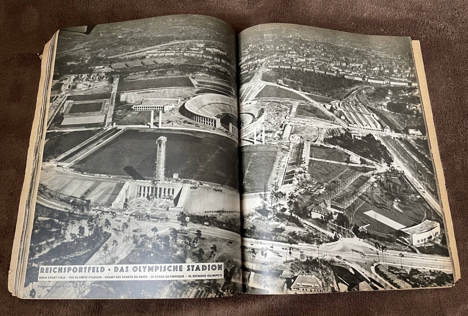 Original Heinrich Hoffman 1936 Berlin Olympics Photo Book - Nazi Party Leaders