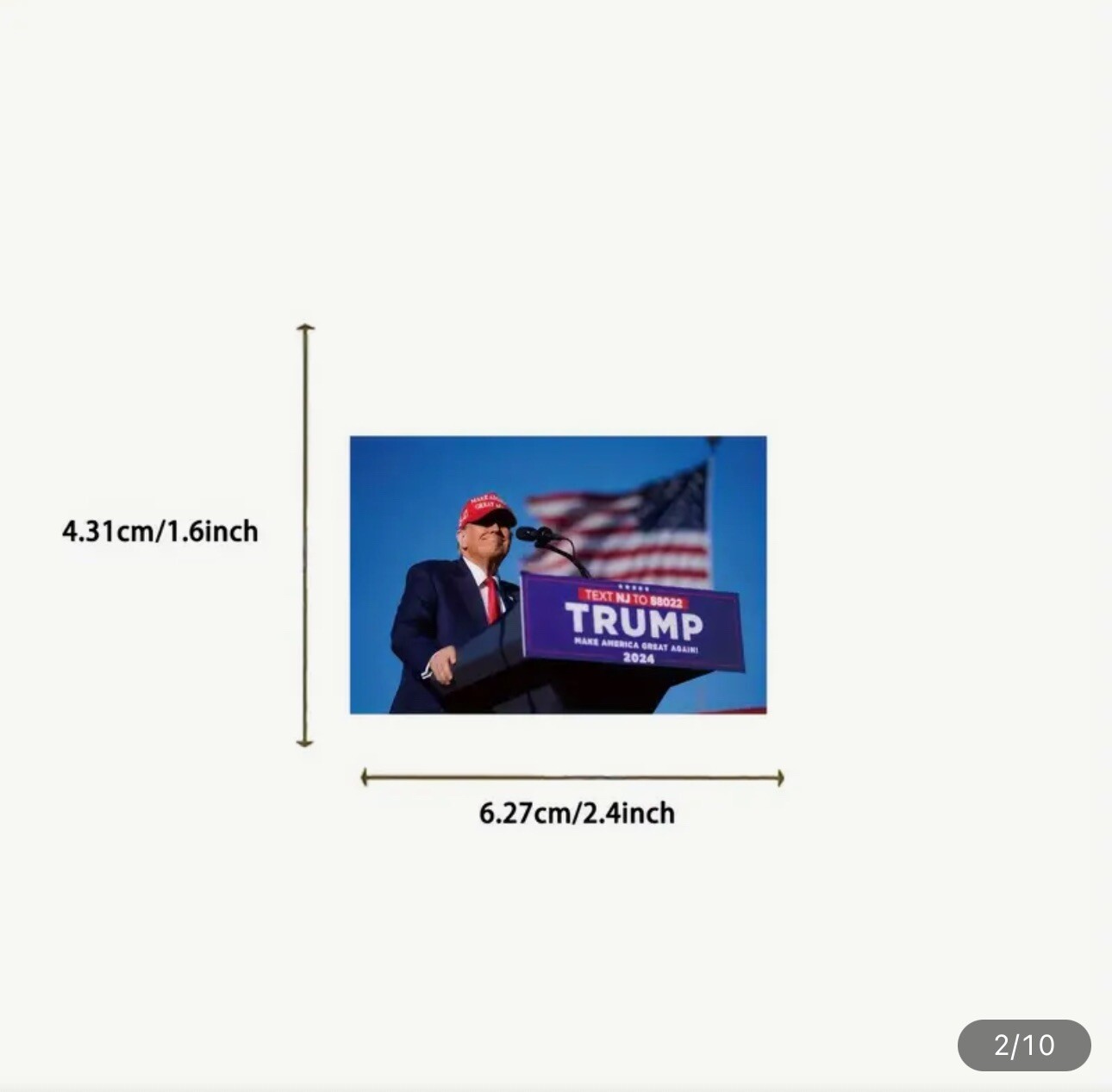 50 Bulk Lot Donald Trump MAGA 2024 Waterproof Car Stickers Decals 2-3” Lot B2