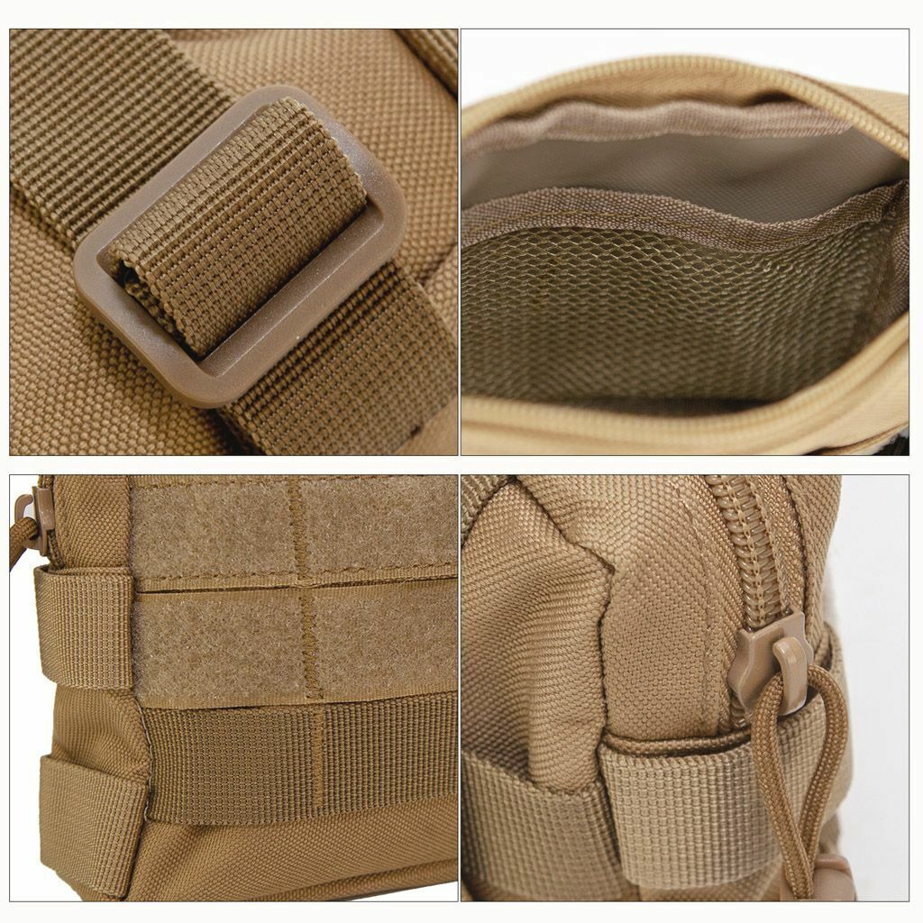 Utility Tactical Molle Pouch EDC Multi-purpose Belt Waist Pack Bag Phone Pocket