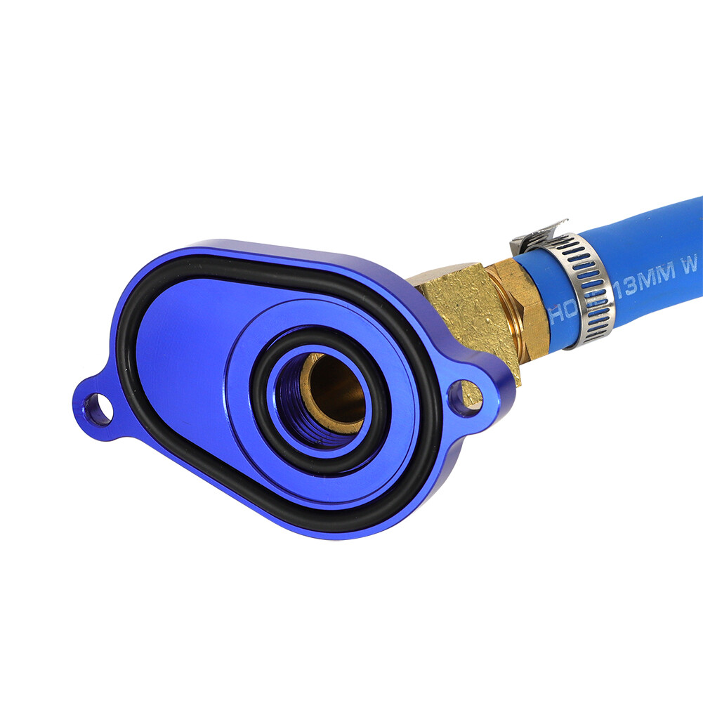 For 03-10 Ford 6.0L Oil Cooler Flush Kit W/ Aluminum Anodize Adapter VT365 VT275