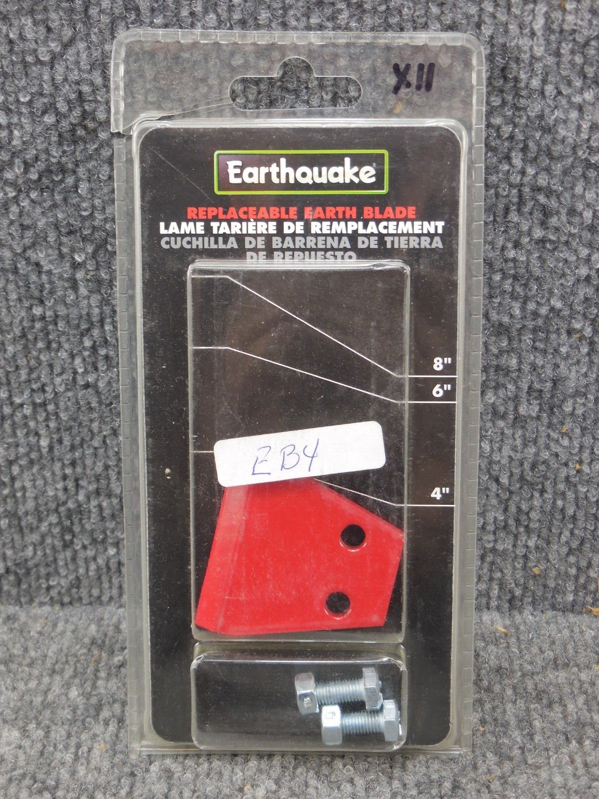 New Sealed Earthquake EB4 Replaceable Earth Blade Auger Tip Cutter 4"