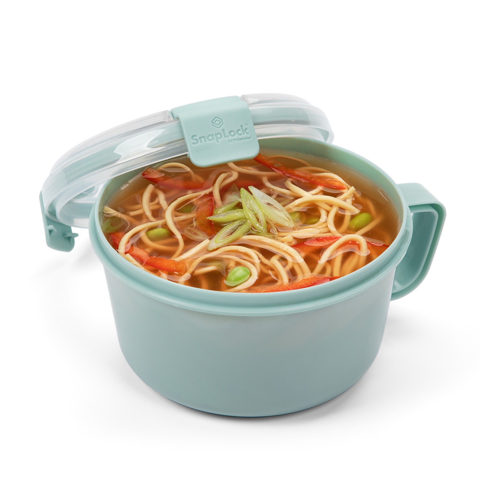 Progressive Snap-Lock Noodles To Go Microwave Noodle Bowl, Assorted Colors
