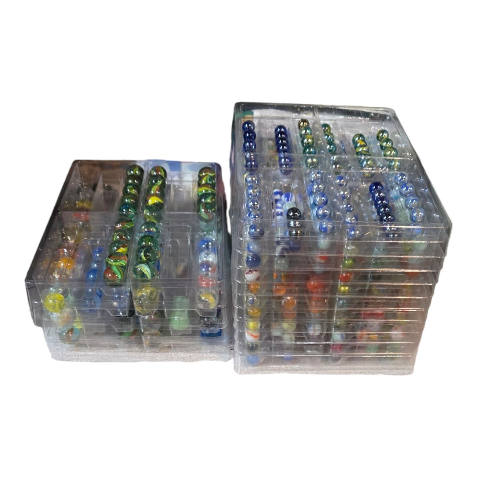 Plastic Marble Tray Storage/Display/Transport 60 Marble Slots 11" Long 1-1/4" Di