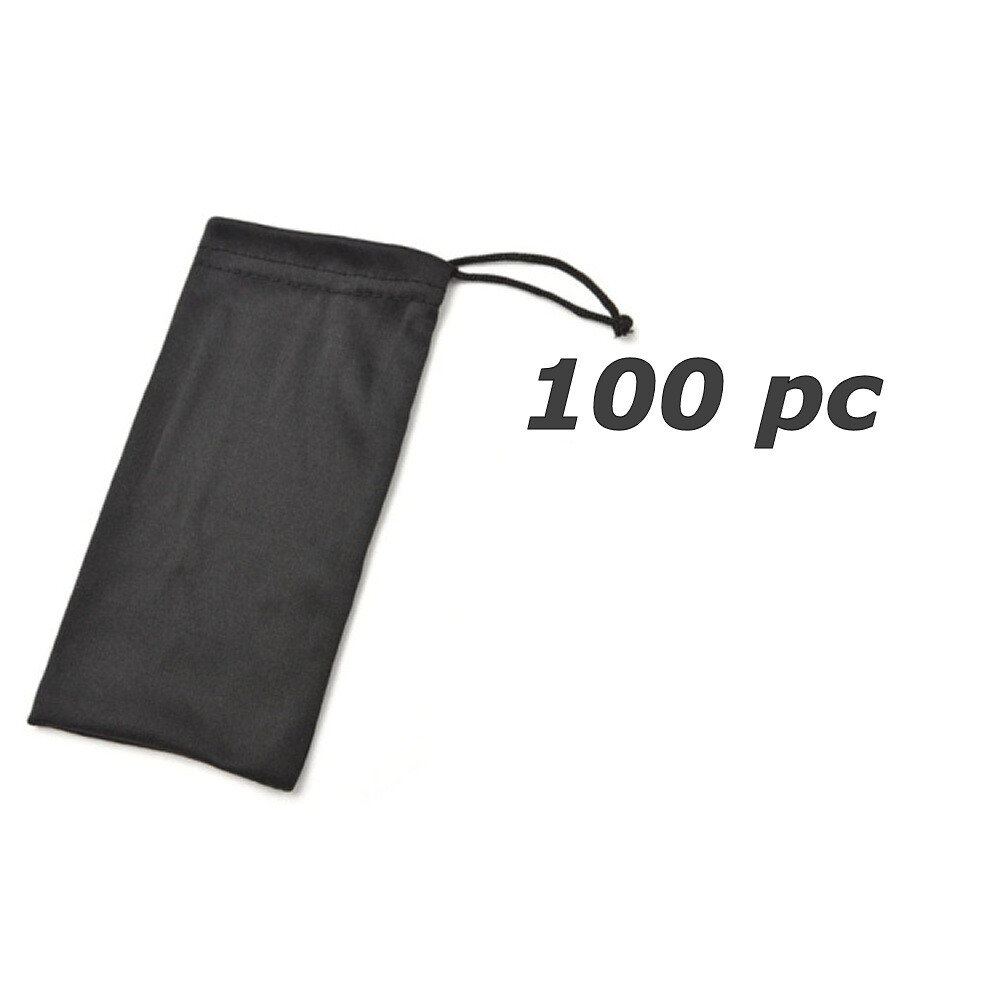 Cheap Bulk 50 100 200 500 Black Micro Fiber Sunglasses Carrying Pouch CaseBag US