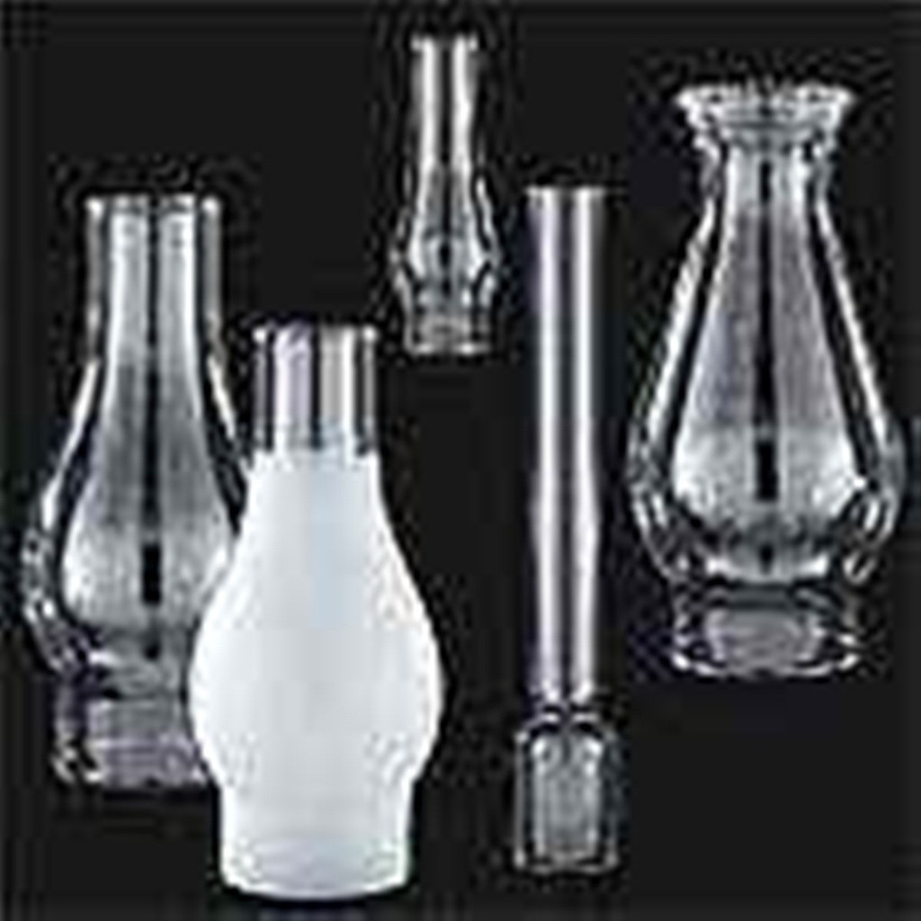 New #069 Kerosene Oil Lamp Clear BOROSILICATE Glass Globe 2 5/8" X 14"