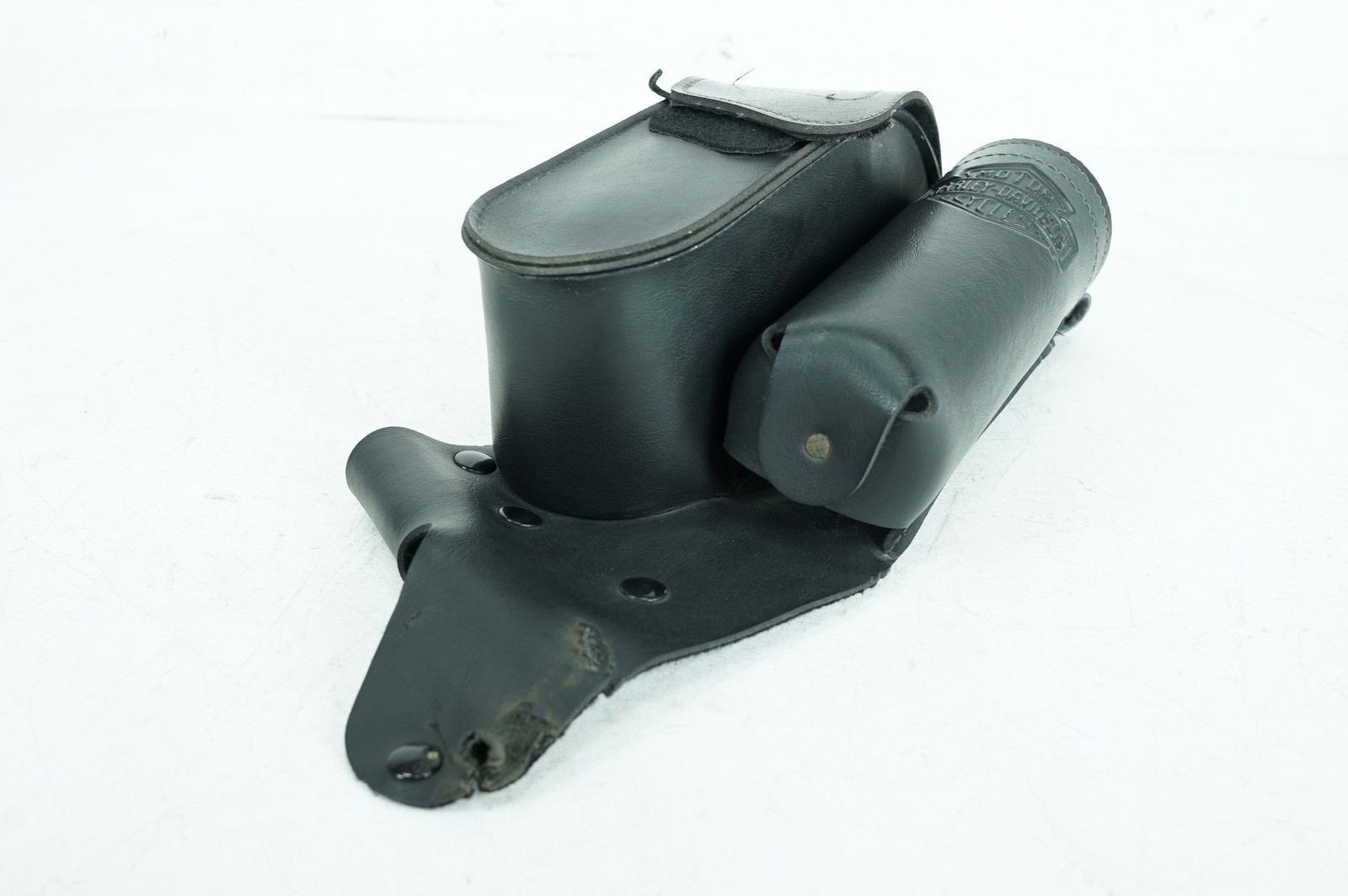 01 Harley Touring Electra Glide Ultra OEM Onboard Tool Bag Leather Storage Torn