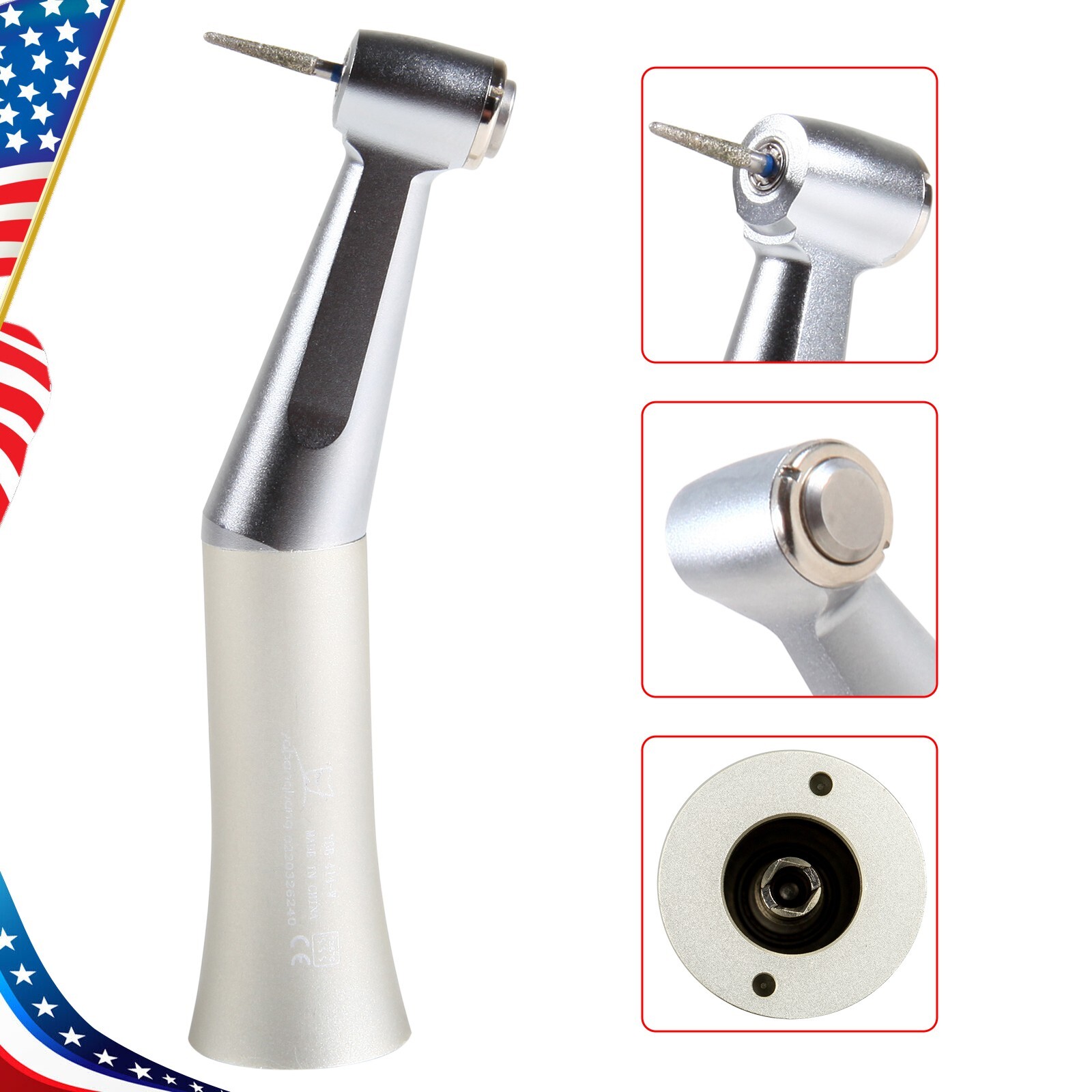 NSK Style Dental 1:1 Slow Low Speed Handpiece Push Button Contra Angle FAG