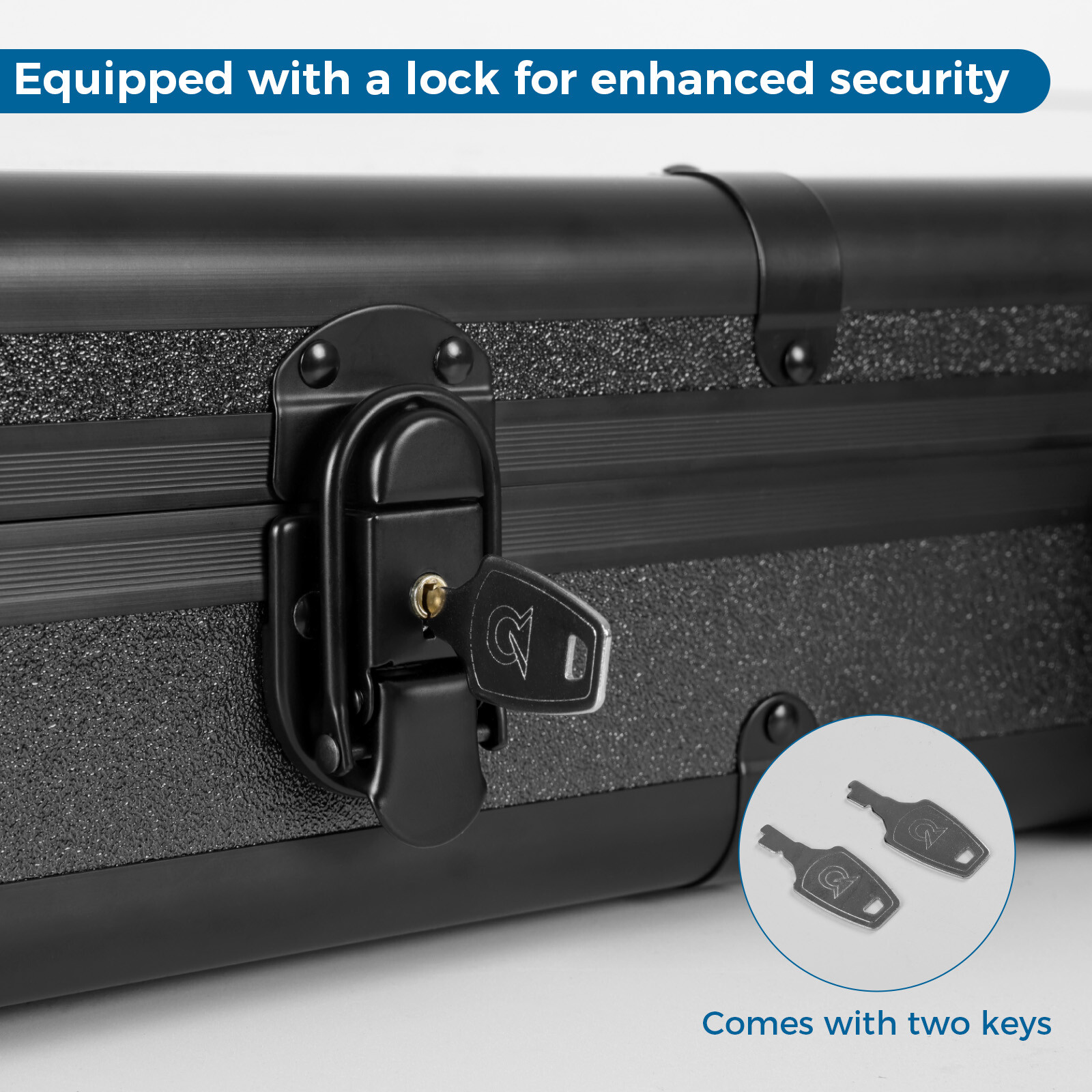 Locking Aluminum Display Case Showcase 36.6"x24" Trade Show f Card Coin Jewelry